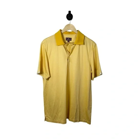 Aristo Eighteen Ar18to Men’s Classic Golf Polo in Yellow Size M - Picture 2 of 9